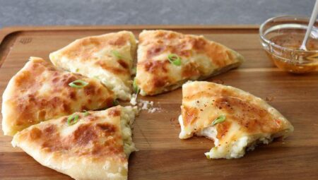 Cheese and Potato Stuffed Flatbread